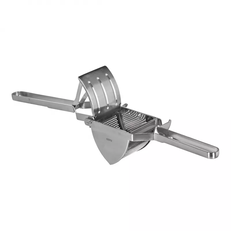 Schiacciapatate GEFU Original 13300, acciaio inox, pressa da cucina manuale
