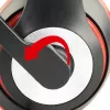 Headset gaming con filo GEMBIRD MHS-03-BKRD — binaurale, circumaurale, 3,5 mm, cavo 1,8 m, rosso/nero