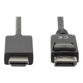 Cavo adattatore DisplayPort 1.2 con blocco 4K 60Hz UHD Type DP/HDMI A M/M nero 2 m