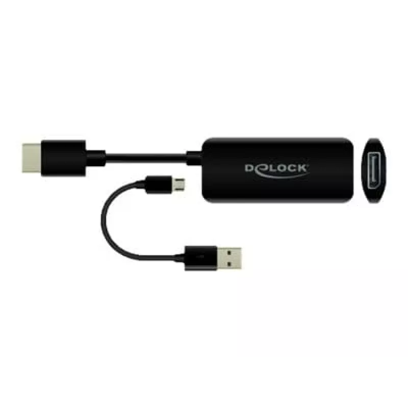 Adattatore HDMI-A maschio su DisplayPort femmina 4K 60 Hz DeLOCK 63206
