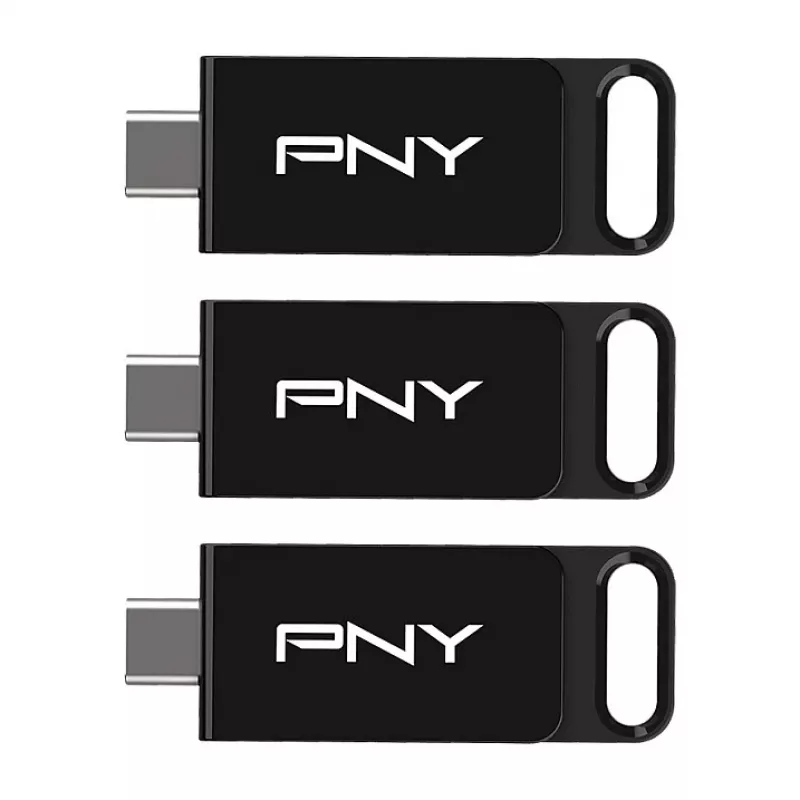 PNY Elite 128 GB USB-C 3.2 Gen 1 chiavetta USB, confezione da 3 (Retail)