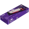 LORGAR KBP70MW, tastiera da gaming meccanica wireless 65% Pro, nero/rosso, layout EN