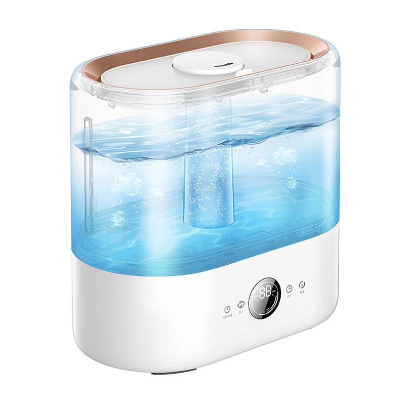 Umidificatore Deerma ST636W, serbatoio 4,5 L, 28 W, oro/bianco, 277×156×270 mm