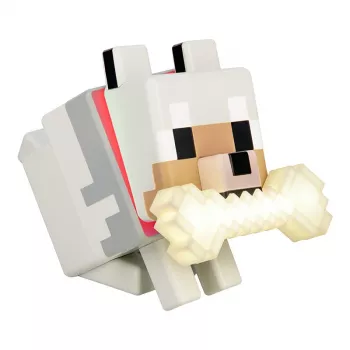 Lampada Paladone Minecraft Wolf GloBuddies