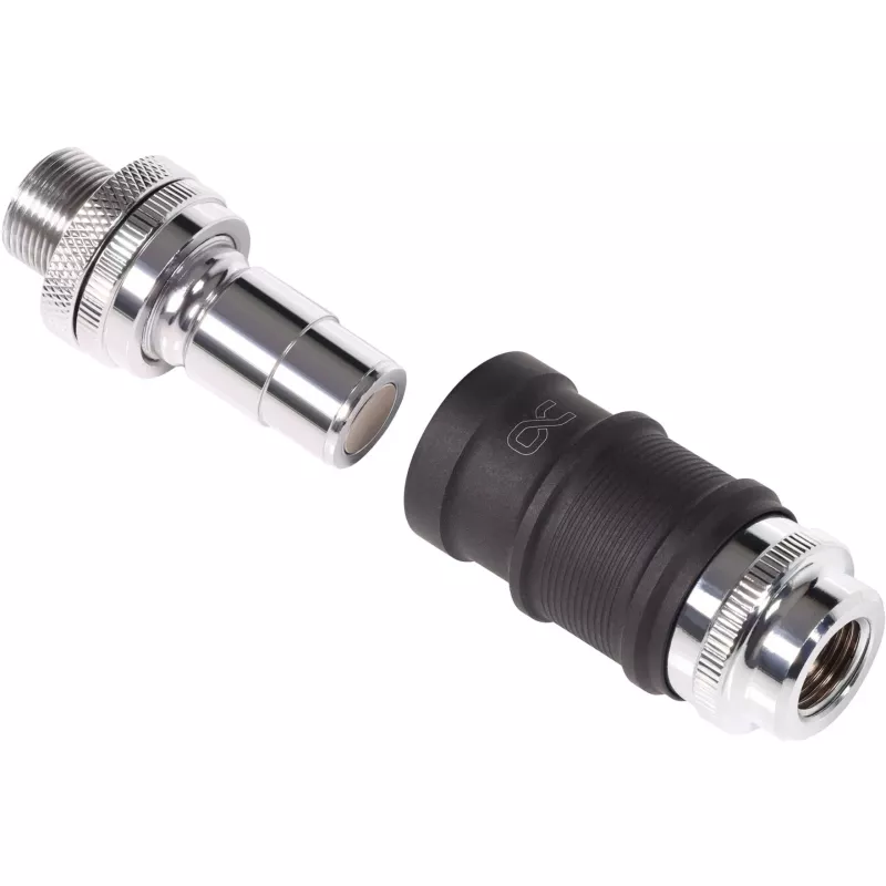 Set raccordi rapidi Alphacool BLH1A IG-IG con passaparete – coppia di raccordi rapidi per attacchi G½/G1/4