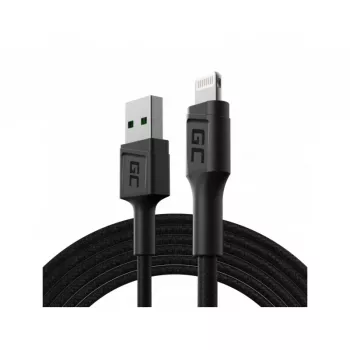 Cavo Lightning Green Cell KABGC18 — 2 m, Lightning a USB-A, nero