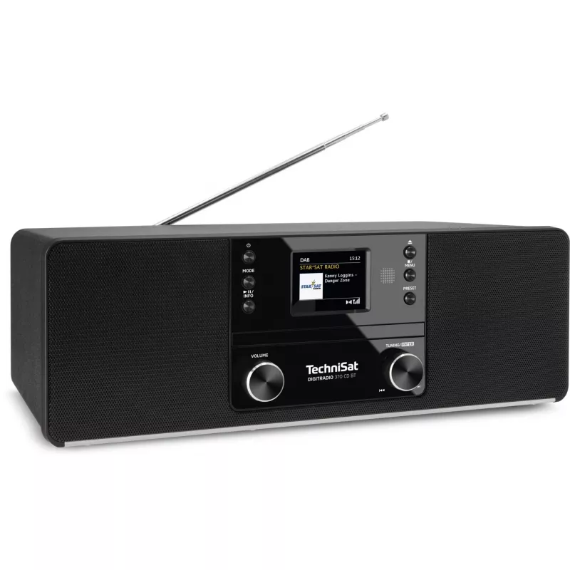 TechniSat DigitRadio 370 CD BT - sistema audio - 2 x 5 Watt - nero