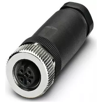 Connettore per cavi Phoenix Contact 1696439 M12 nero - acciaio inox (1696439)