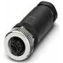 Connettore per cavi Phoenix Contact 1696439 M12 nero - acciaio inox (1696439)
