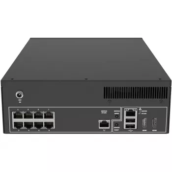 Videoregistratore di rete - 8 canali IP - HDD 4 TB - switch PoE - HDMI - USB 3.2