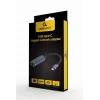 Adattatore di rete Gembird A-USB3C-LAN-01 Type-C USB 3.2 Gen 1, Gigabit RJ-45, cavo 0,15 m, case in metallo, grigio/nero