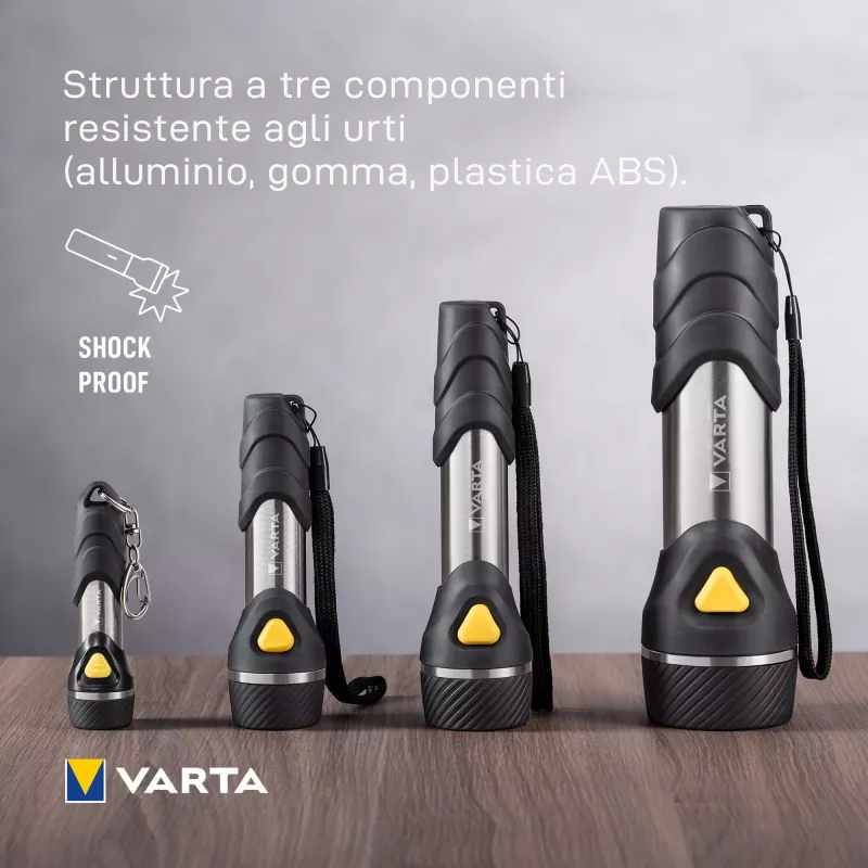 Torcia portatile Varta Day Light Multi LED F20 nero argento giallo