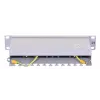 Patch panel LANBERG PPF6-9012-S, 12 porte, metallo, grigio, 1HE, 215×130×44.5 mm