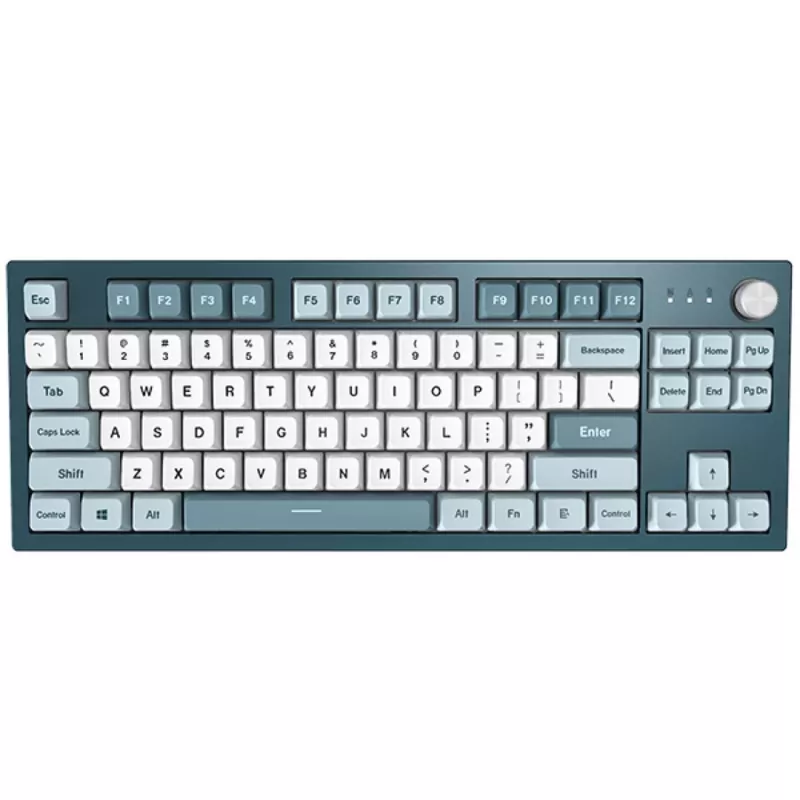 Tastiera gaming Montech MKey TKL USB Grigio scuro, Azzurro, Bianco