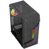 Aerocool Scape-G-BK-v2 Midi-Tower, Tempered Glass, FRGB - nero