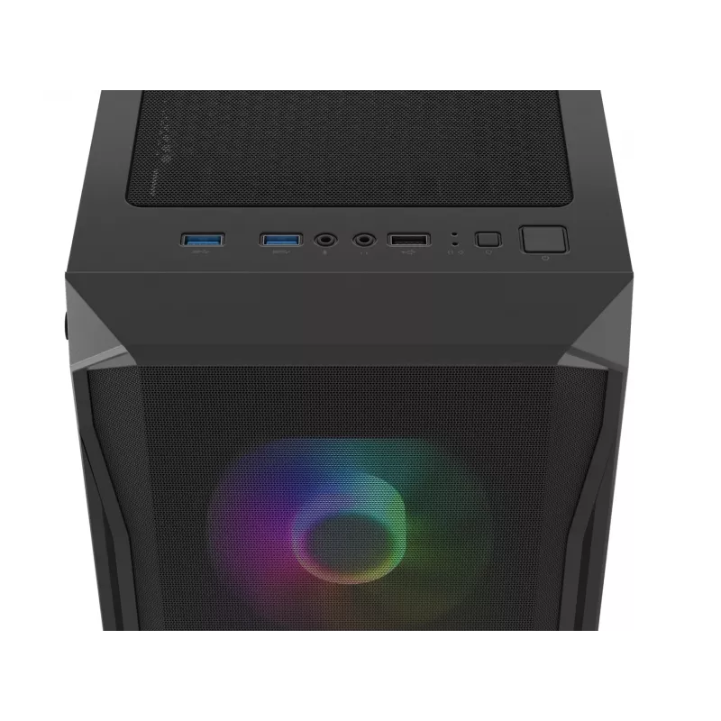 Case Fury Shobo SH4F con finestra RGB e 4 ventole MIDI computer PC