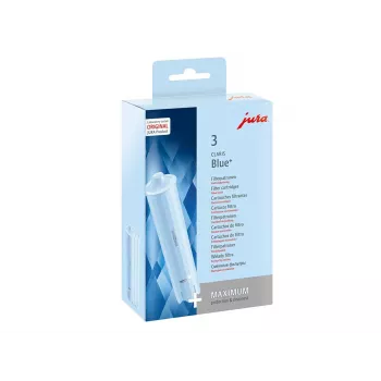Cartuccia filtro acqua JURA CLARIS Blue+ — compatibile con Jura, capacità 65 L, confezione da 3