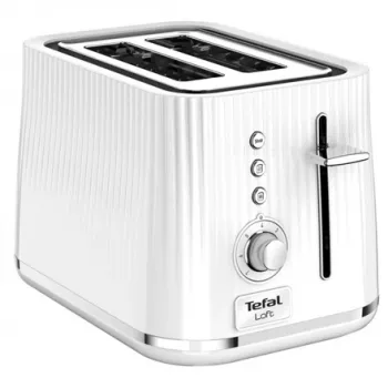 Tefal Loft TT7611 7 2 fette cromato, bianco