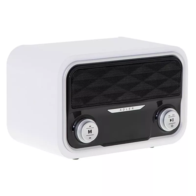 Radio portatile Adler AD 1185 – FM, Bluetooth 4.0, MP3, scheda SD, AUX, batteria ricaricabile 1800 mAh, display LCD, ricarica Micro-USB
