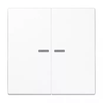 Placca a parete / copertura interruttore JUNG LS102KO5WW, plastica, senza viti, 1 pezzo