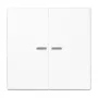 Placca a parete / copertura interruttore JUNG LS102KO5WW, plastica, senza viti, 1 pezzo