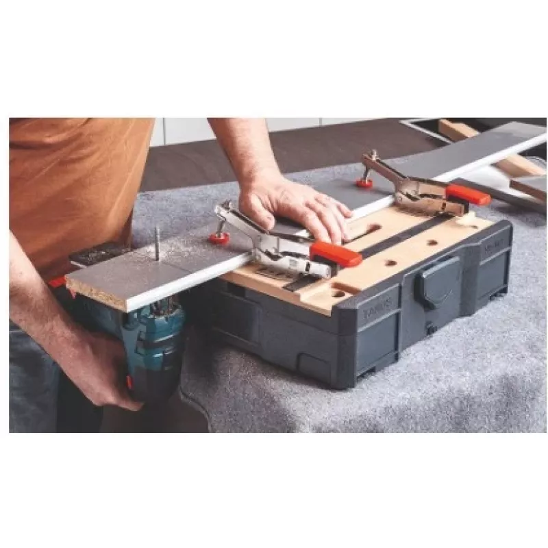 Morsetto a vite BESSEY STC-S-MFT nero rosso argento legno 14 pz.