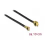 Delock 89647 cavo antenna, da MHF a MHF 4, 10 cm, nero