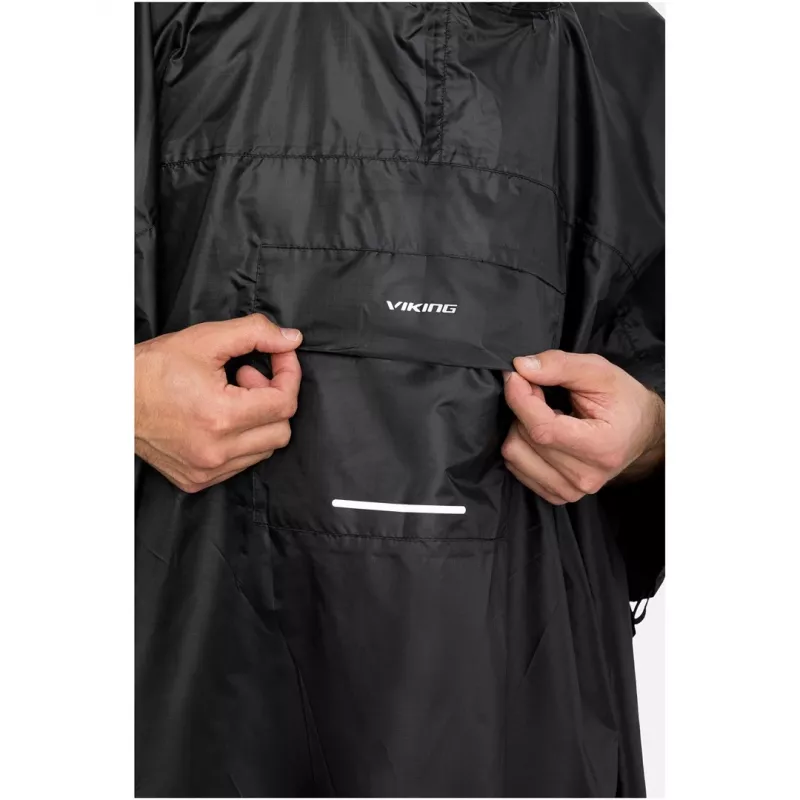 Poncho antipioggia per adulti VIKING Vesper zaino nero UNI