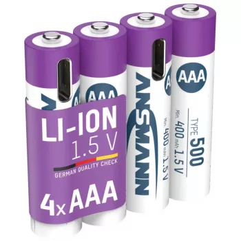 Ansmann 1311-0028 batteria per uso domestico AAA litio-ioni (Li-Ion)