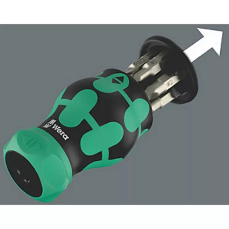 Portabit Wera KK Stubby Magazin RA 4 magnetico, modello 05008893001, caricatore Stubby compatto per bit