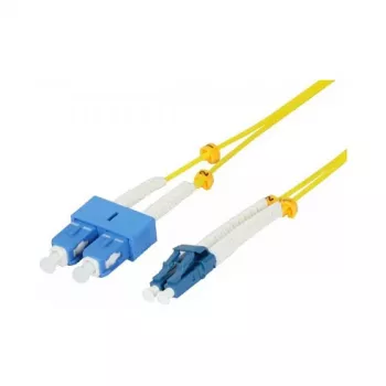 Synergy 21 cavo patch fibra ottica 2 fibre 10 m LC-SC 9/125 µm OS2 AD 2 mm guaina flessibile antikink - fibra singlemode o monomodale - 10 m