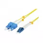 Synergy 21 cavo patch fibra ottica 2 fibre 10 m LC-SC 9/125 µm OS2 AD 2 mm guaina flessibile antikink - fibra singlemode o monomodale - 10 m