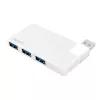 Hub USB 3.0 4 porte, argento