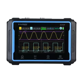 Oscilloscopio portatile 3-in-1 FNIRSI 2C53P con touchscreen da 4,3 pollici