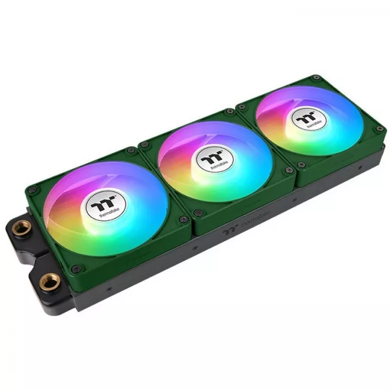 Ventole Thermaltake CT140 EX Reverse ARGB Sync 14 cm Racing Green 3 pezzi