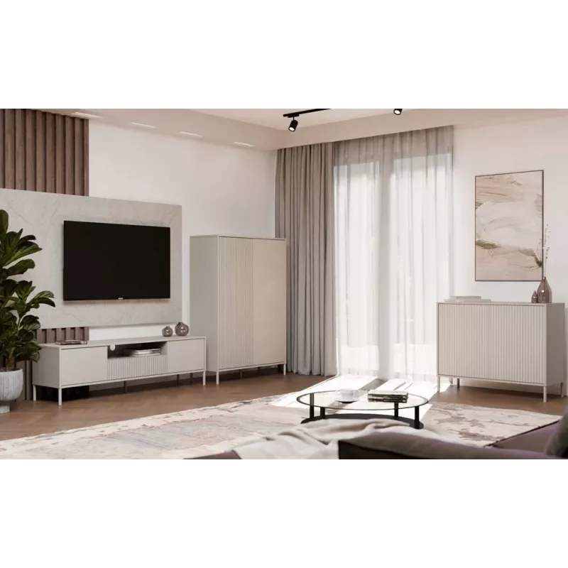 KAMARO 2DD sottile/GŁ SHOWROOM COLORE CASMERE