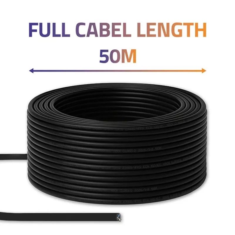 Cavo patch Ethernet QOLTEC CAT6 UTP, 50 m, nero