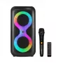 Music center portatile MANTA SPK0401B100 diffusore Bluetooth, 100 W di picco, radio FM, karaoke, batteria integrata, X-BASS