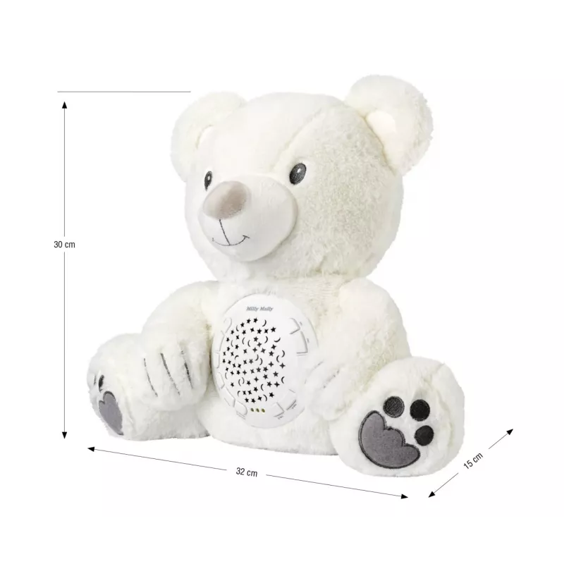 Gioco proiettore in peluche Milly Mally orso 5656 con luce soffusa per la cameretta