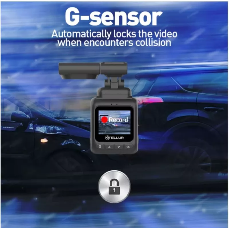 Dashcam Tellur Dash Patrol DC2 FullHD 1080P GPS nero