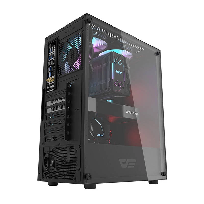 Case per computer Darkflash DK100 (nero)