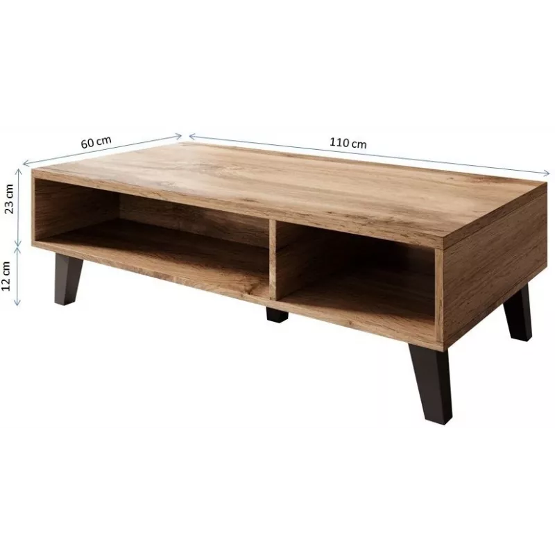 Cama Tavolino NORD 110cm rovere Wotan/antracite