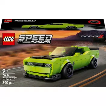 Auto giocattolo da costruzione LEGO Speed Champions Dodge Challenger SRT Hellcat 77237 — 390 pezzi, 1 minifigure, età consigliata 9+
