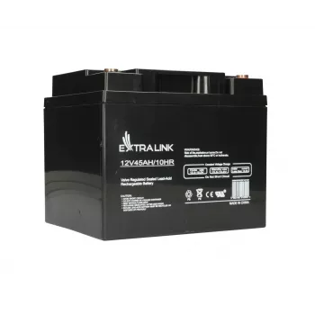 Batteria per UPS Extralink Accumulator AGM 12V 45Ah — piombo-acido sigillata (VRLA), 1 pezzo, nero