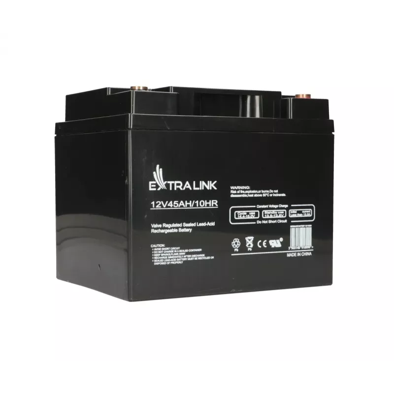 Batteria per UPS Extralink Accumulator AGM 12V 45Ah — piombo-acido sigillata (VRLA), 1 pezzo, nero