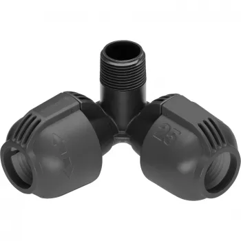 Raccordo a gomito Gardena 2783-20 25 mm x 3/4 filettatura maschio
