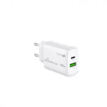 Alimentatore USB/USB-C 25W/FAST MRMA112-2 Mediarange