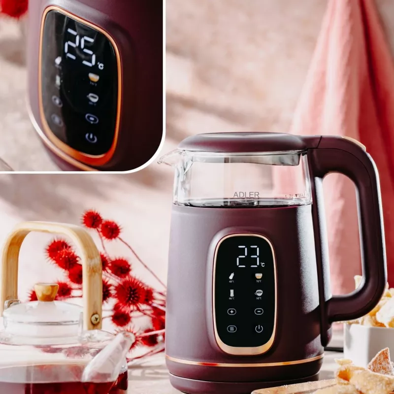 ADLER AD 1305 bollitore color bordeaux