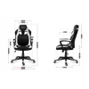 Sedia gaming HUZARO FORCE 2.5 WHITE MESH