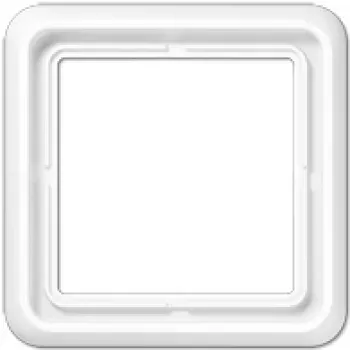 Placca per interruttore e presa a parete JUNG CD 581 WU WW, bianco, IP44